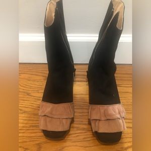 Racine Carree Black Suede Bootie